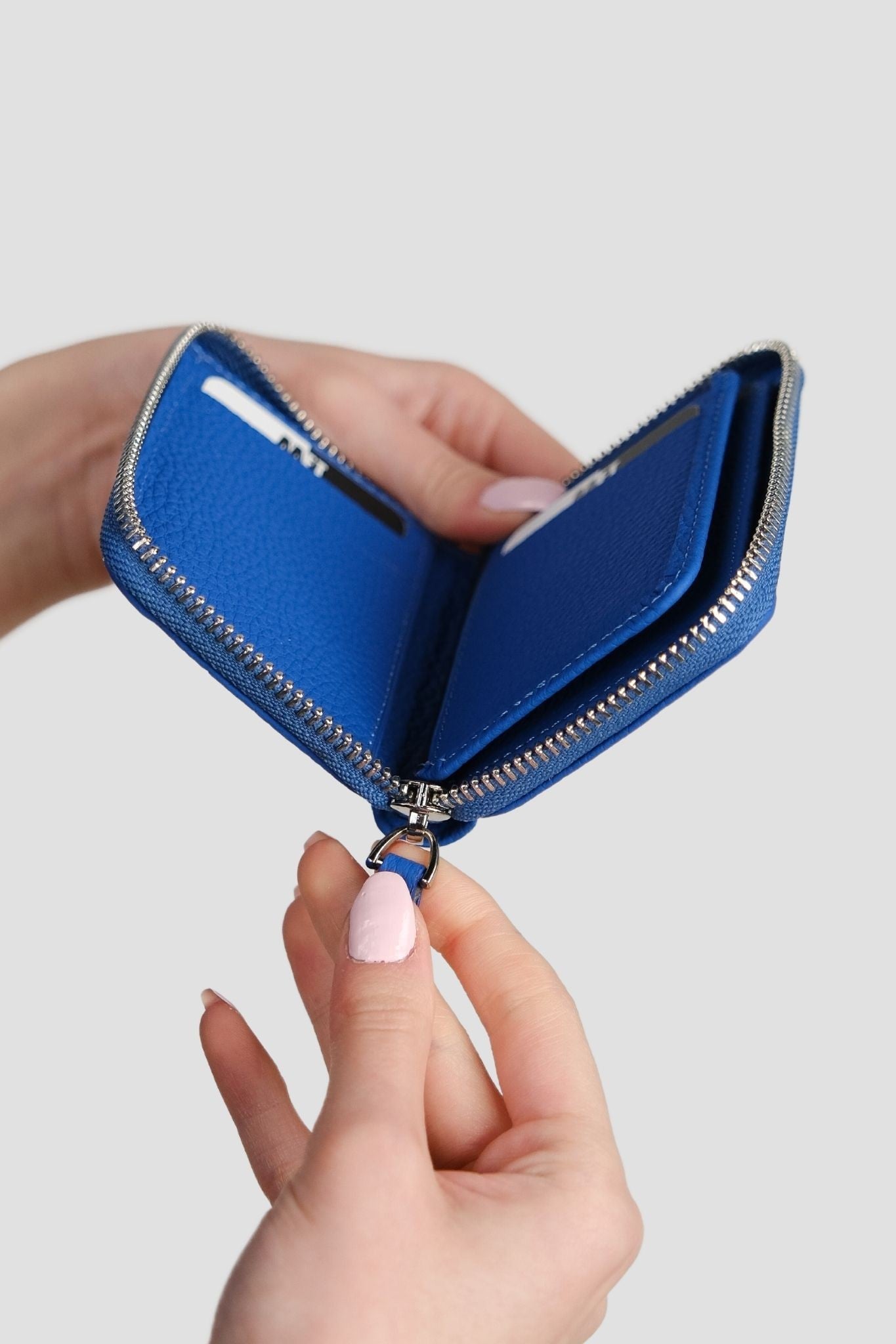 Lotus Hakiki Deri Unisex Fermuarlı Cüzdan