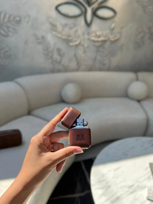 Deri Kılıflı Zippo Model Çakmak