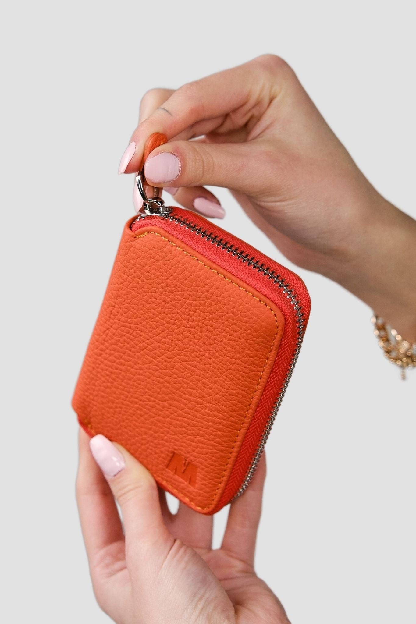 Lotus Hakiki Deri Unisex Fermuarlı Cüzdan